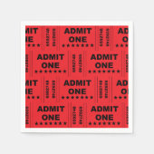 "Admit One" papieren servetten (Voorkant)