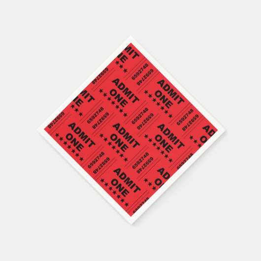 "Admit One" papieren servetten (Hoek)
