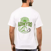 Admyro Waves Men's T-Shirt – Logo Front & Back Des (Achterkant)