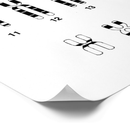 ADN humano Poster (Hoek)