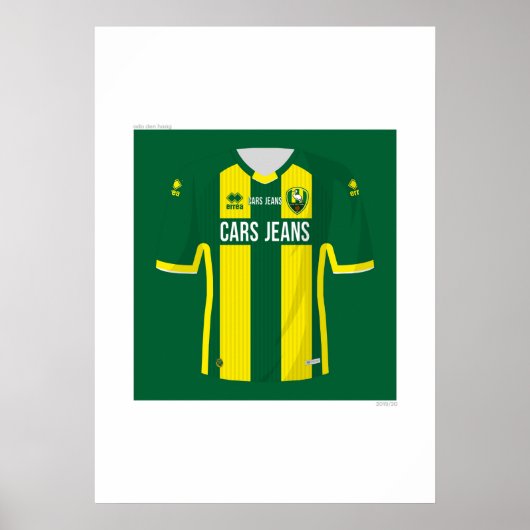 ADO Den Haag Home Shirt 2019/20 Poster (Voorkant)