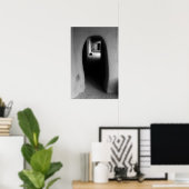 Adobe Doorway Architecture Black & White-foto Poster (Thuiskantoor)