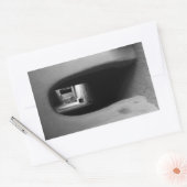 Adobe Doorway Architecture Black & White-foto Rechthoekige Sticker (Envelop)
