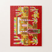 Adobe Gingerbrood House met gomdruppels Legpuzzel (Verticaal)