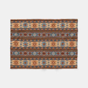 Adobe Grey Brown Tribal Patroon (Zuidwest-ontwerp) Fleece Deken