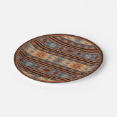 Adobe Grey Brown Tribal Patroon (Zuidwest-ontwerp) Papieren Bordje (Gekanteld)