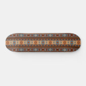 Adobe Grey Brown Tribal Patroon (Zuidwest-ontwerp) Persoonlijk Skateboard (Horizontaal)