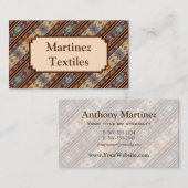 Adobe Grey Brown Tribal Patroon (Zuidwest-ontwerp) Visitekaartje (Voorkant / Achterkant)