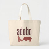 Adobe: Kip en varkensvlees Grote Tote Bag (Voorkant)