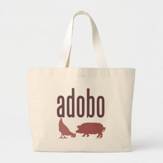 Adobe: Kip en varkensvlees Grote Tote Bag