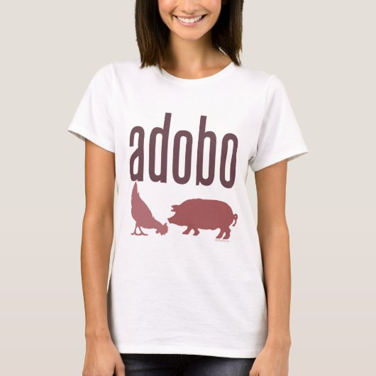 Adobe: Kip en varkensvlees T-shirt (Voorkant)