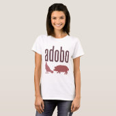Adobe: Kip en varkensvlees T-shirt (Voorkant volledig)