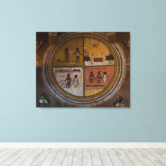 Adobe muurkunst canvas afdruk (Insitu (Houten vloer))