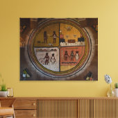 Adobe muurkunst canvas afdruk (Insitu (Woonkamer))