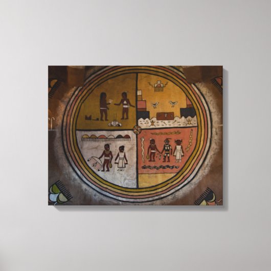 Adobe muurkunst canvas afdruk (Voorkant)