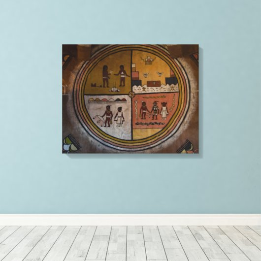 Adobe muurkunst canvas afdruk (Insitu (Houten vloer))