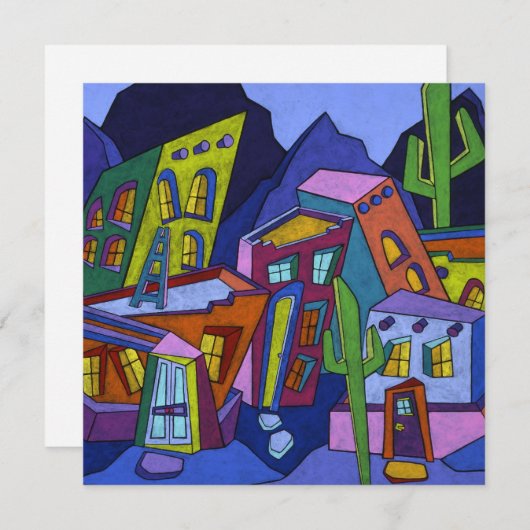 Adobe Noche (Square) Kaart (Voorkant / Achterkant)