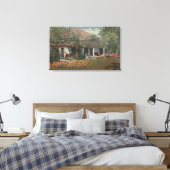 Adobe (Oudste Huis in Palm Springs) Canvas Afdruk (Insitu (Slaapkamer))