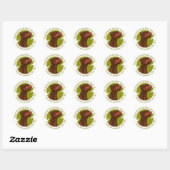 Adobe-red-uncropped-ear-logo-8-29-11 Ronde Sticker (Vel)