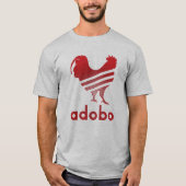 Adobe T-shirt, rood, waterkleuroplossing T-shirt (Voorkant)