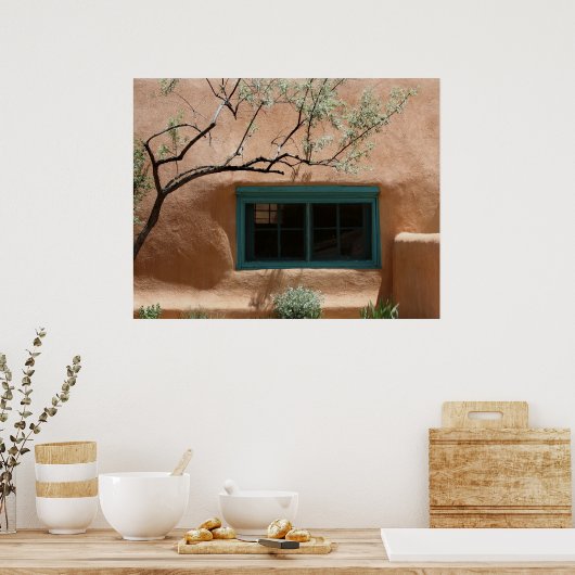 Adobe-venster Poster (Keuken)