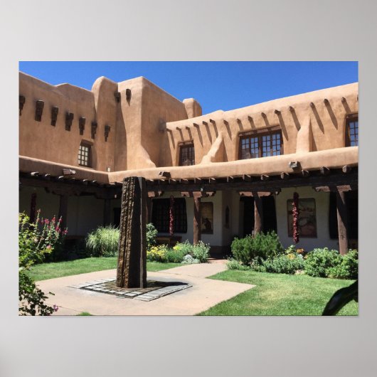 Adobe Vigas La Fonda Hotel Santa Fe NM Poster (Voorkant)