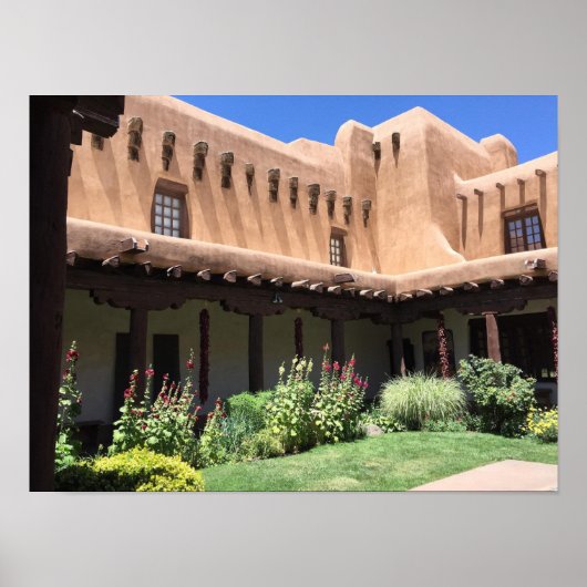 Adobe Vigas La Fonda Hotel Santa Fe NM Poster (Voorkant)
