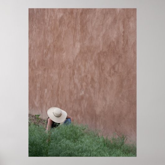 Adobe Wall & Gardener Poster (Voorkant)