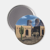 Adobe Woningen en Burro Magneet (Voorkant / Achterkant)