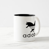 Adobo Chicken Pork Tweekleurige Koffiemok (Voorkant rechts)