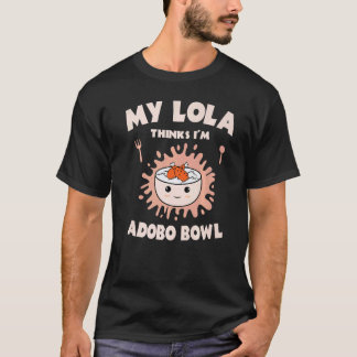 Adobo-kom met kip Lola-keuken Filipijnse vlag Gr T-shirt