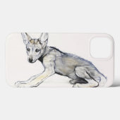 Adolescent Arabian Wolf Pup 2009 Case-Mate iPhone Case (Achterkant (horizontaal))
