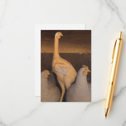 Adolescentie door Grant Wood Informatiekaartje (Voorkant / Achterkant in situ)