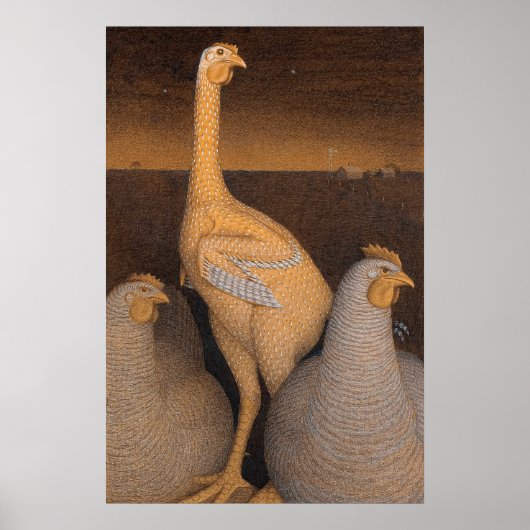 Adolescentie door Grant Wood Poster (Voorkant)