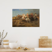 Adolf Schreyer Arabian Patrol Poster (Keuken)