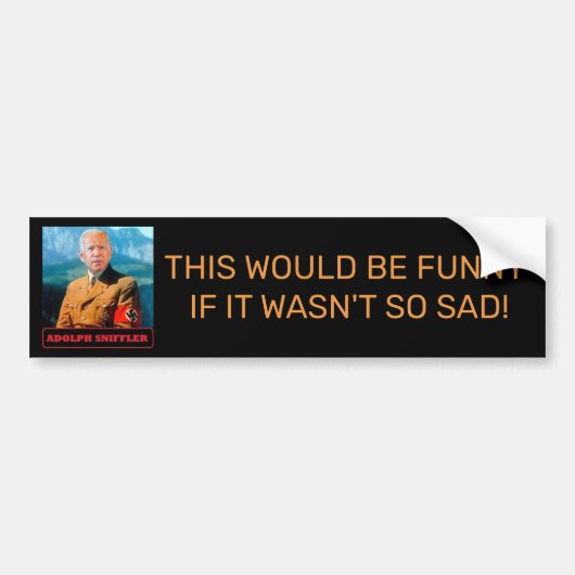 ADOLF SNIFFLER-FLES CAR-BUMPERSTICKER BUMPERSTICKER (Voorkant)