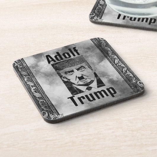 Adolf Trump hard plastisch Onderzetter (Linkerzijde)