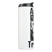 Adolf Trump Thermische Tumbler Thermosbeker (Gedraaid links)