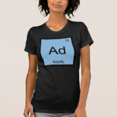 Adolfo Name Chemistry Periodic Table T-shirt (Voorkant)