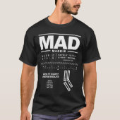 Adolfo Suárez Madrid-Barajas Airport MAD T-Shirt (Voorkant)
