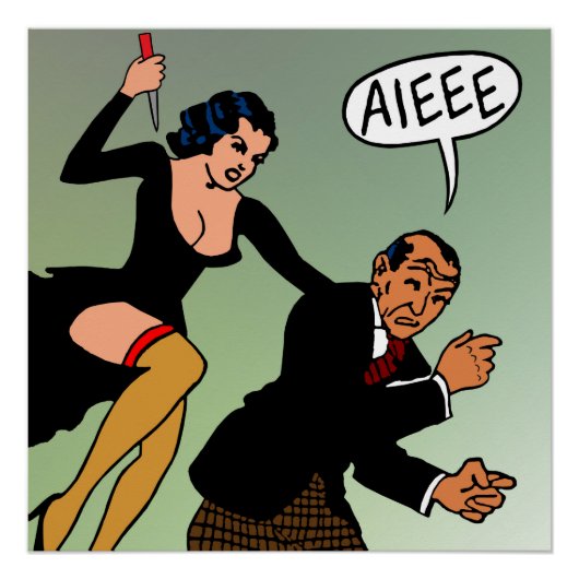 Adolph Barreaux "Sally the Sleuth" Art Poster (Voorkant)