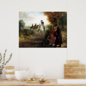 Adolph Menzel - Die Bittschrift - Friedrich II Poster (Keuken)