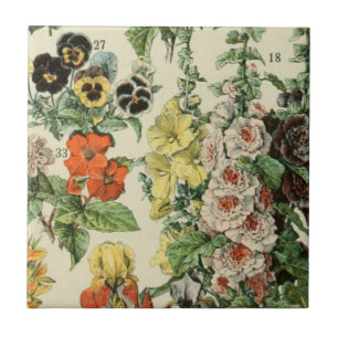 Adolph Millot Botanical Floral Detail Tegeltje