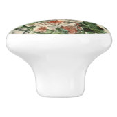 Adolph Millot Botanical  Hollyhocks Keramische Knop (Zijkant)