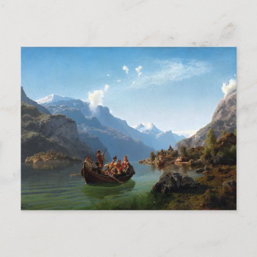 Adolph Tidemand & Hans Gude Bridal Procession Briefkaart (Voorkant)