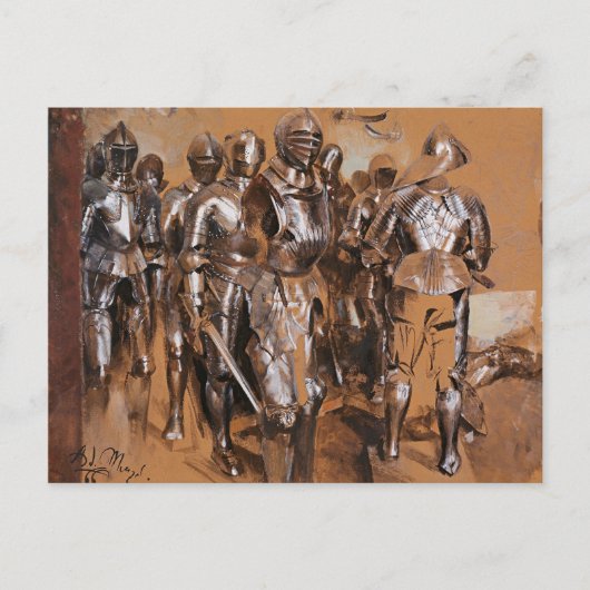 Adolph von Menzel Armor Room fantasy CC0095 Briefkaart (Voorkant)