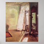 Adolph von Menzel Balcony Room Poster (Voorkant)