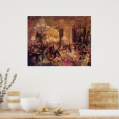 Adolph von Menzel Supper in the Ball Poster (Keuken)