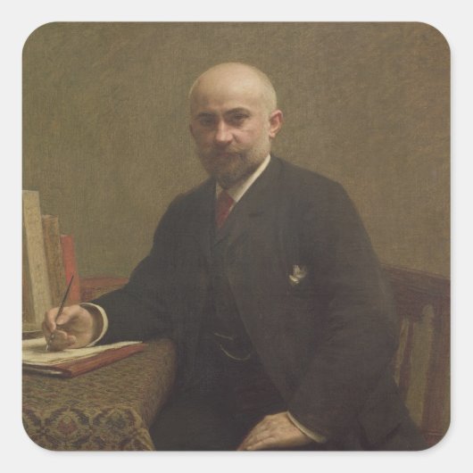 Adolphe Jullien 1887 Vierkante Sticker (Voorkant)