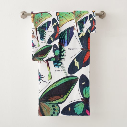 Adolphe Millot "Butterflies" 3. Bad Handdoek (Insitu)